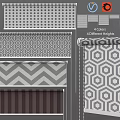 Stylish Window Curtains With 4 Colors 4 Different Heights And Geometric Patterns