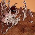 Modern Skeleton Dragon Skeleton Desert 3d model