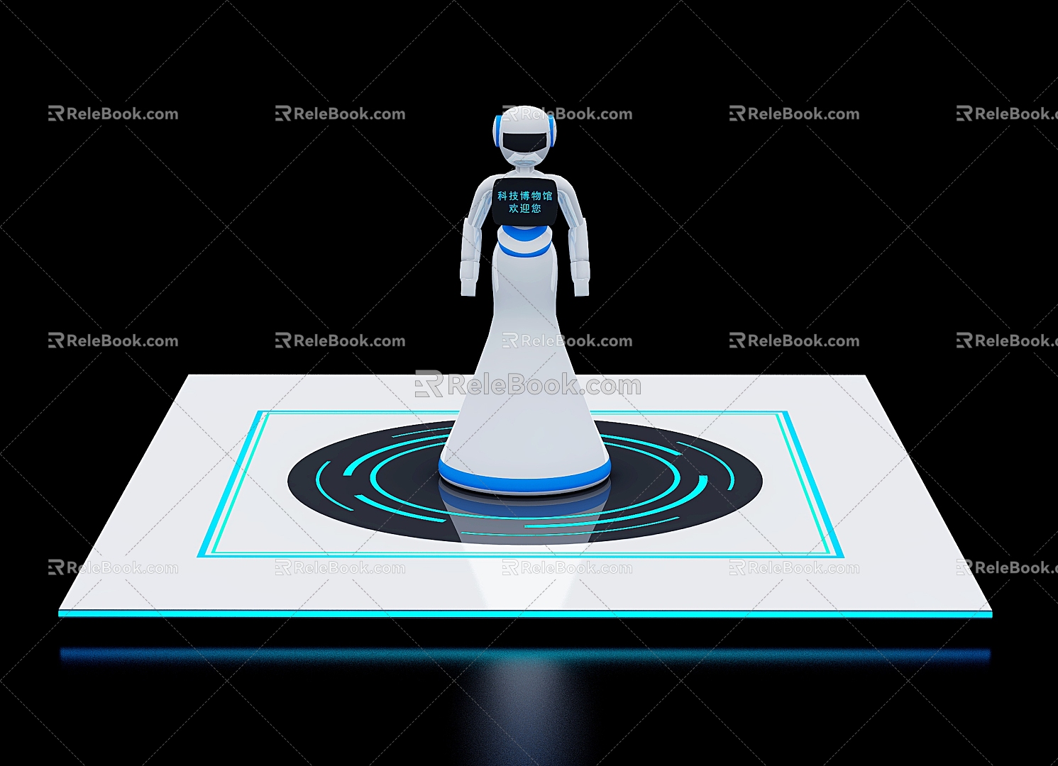 Welcome robot intelligent robot 3d model