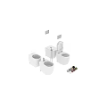 Modern White Toilet With Bidet Shower Fixture And Contemporary Bathroom Design
