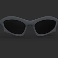 Stylish Gray Frame Sunglasses With Dark Lenses And Modern Distinctive Shape