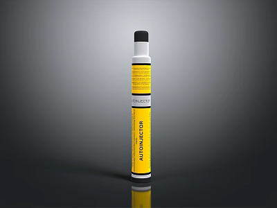 Cylindrical Yellow Label Glue Stick For Office Home Daily Use With Labeled Packaging 3d model