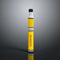Cylindrical Yellow Label Glue Stick For Office Home Daily Use With Labeled Packaging