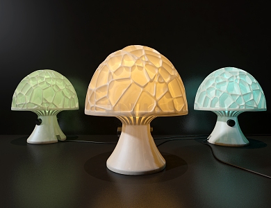 Mushroom Night Light Cartoon Table Lamp Mushroom Table Lamp 3d model