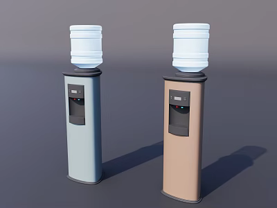 Modern water dispenser water purifier barreled water direct drinking water barreled water equipment 3d model