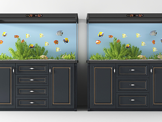 Jane Ou Fish Tank Fish Tank Combination 3d model