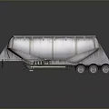 Functional Heavy Duty Tanker Trailer With Metal Tank And Multiple Wheels Design