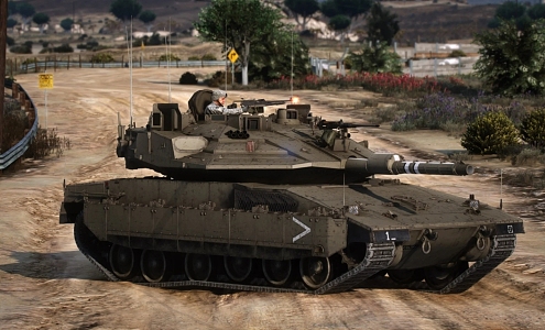 Israeli Merkava Mk4M Main Battle Tank 3d model