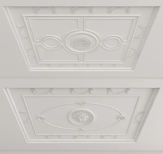 European-style ceiling 3d model
