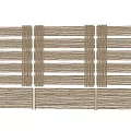 Natural Bamboo Fence With Horizontal Slats For Outdoor Garden Decoration