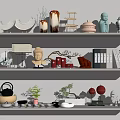 New Chinese style ornaments combination 3d model