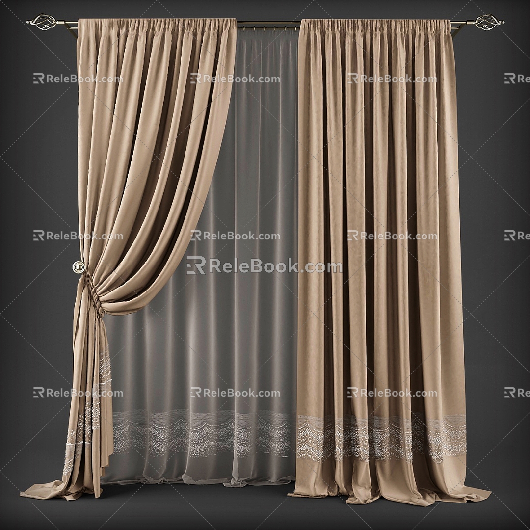 Curtain Curtain Curtain Artist Home Decorations Living Room Curtain Bedroom Curtain model