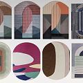 Nordic Style Carpet Abstract Carpet 3d model