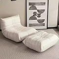 Modern Nordic Lazy Sofa 3d model