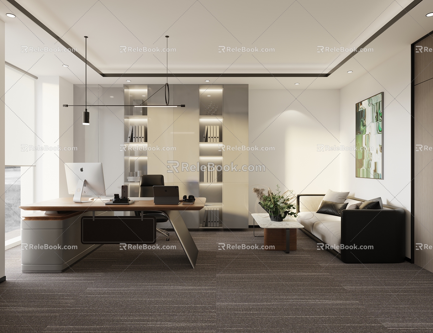 Office General Manager Office Office Portfolio 3d model