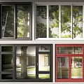 Modern window combination 3d model