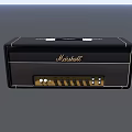 Marshall Black Portable Bluetooth Speaker with Control Knobs and High Quality Sound