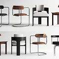 Various Modern Dining Chairs With Wooden Seats And Metal Legs For Home Dining Spaces