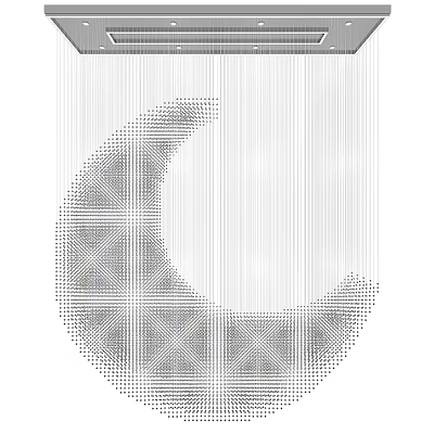 Modern Chandelier Crystal Moon 3d model Modern Chandelier Crystal Moon 3d model