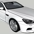 White Two Door Sports Car with Sleek Aerodynamic Body Stylish Headlights and Alloy Wheels