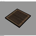 Square Wooden Tea Tray with Striped Design for Elegant Tea Ceremony Use