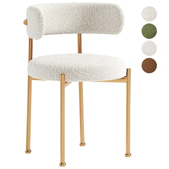 Fabric Dining Chair Fabric Single Chair Fabric Leisure Chair Simple Dining Chair Simple Single Chair Book Chair Backrest Chair 3d model