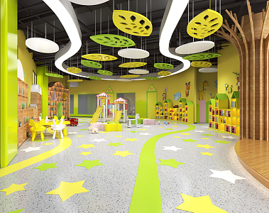 Modern Kindergarten 3d model