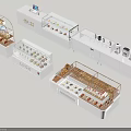 Modern Showcase Shelves With Logo And Glass Layers For Retail Product