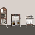 Poliform Various Designs Wooden Metal Shelving Units With Wheels Magazines Books