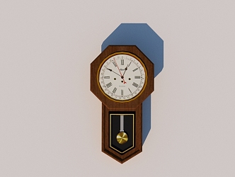 Interior decoration clock wall clock ornaments 3d model