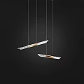 Modern Designer Pendant Lights With Geometric Shapes Glass And Metal Elements