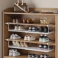 Shoe Cabinet Shoe Rack Shoes sneaker Leather Shoes High Heels 3d model