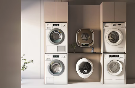 Modern washing machine 3d model