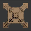 Wooden Eiffel Tower Decorative Furniture Model With Reflective Surface And Dark Background