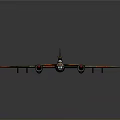 Space Exploration Aircraft With Camouflage Design Red Green Wings And Yellow Number 124