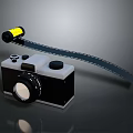Vintage Analog Camera With Film Roll And Classic Lens Design
