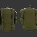 Green Military Style Backpacks Featuring Multiple Pockets Durable Straps And Practical Design 3d model