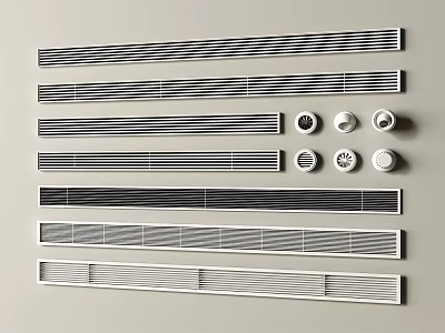 Different Types Of Air Conditioner Vent Designs For Home And Office 3d model