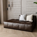 Leather sofa 3d model