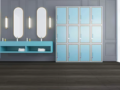 Modern Locker Bathroom Locker Locker Wardrobe 3d model Modern Locker Bathroom Locker Locker Wardrobe 3d model