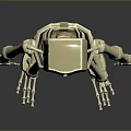 Cartoon Skeleton 3D Model as Game Movie Character with Stylized Design