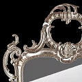 Two Ornate Vintage Carved Mirrors With Intricate Decorative Frame Design