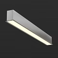 Modern Linear Metal Chandelier with LED Light for Contemporary Interior Design