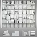Modern Bookshelf 3d model