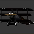 Vintage Dark Brown Biplane Model Featuring White Cross Wings And Propeller For Space Aviation Enthusiasts