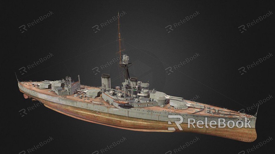 modern warship warship destroyer weapon ship cruiser ship model