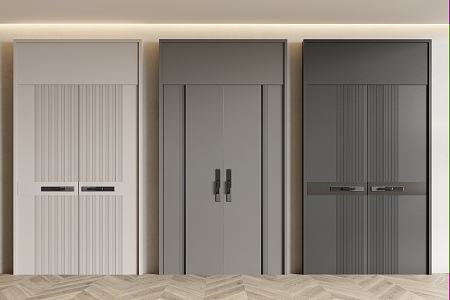 Double Door Double Door Office Door Villa Door Security Door Entry Door 3d model