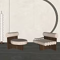 Modern single sofa single chair 3d model