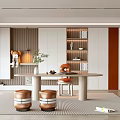 Modern study 3d model