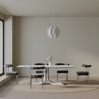 Modern table combination 3d model